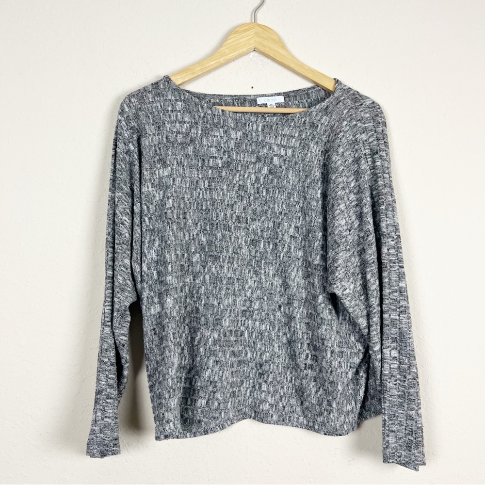 Johnny Was Calme Gray Knit Sweater Size Medium